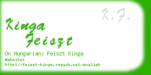 kinga feiszt business card